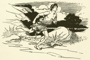 Híreket hoztam Marathonból (metszet) alkotó: Thomas Heath Robinson