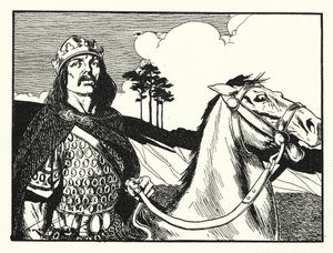Alfréd király (litográfia) alkotó: Thomas Heath Robinson