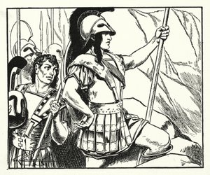 Leonidas (litográfia) alkotó: Thomas Heath Robinson