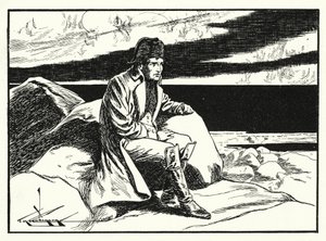 Napóleon Szent Ilona szigetén (litográfia) alkotó: Thomas Heath Robinson