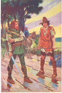 "Én nem - felelte a koldus. "A harc nem az én döntésem volt". (színes litográfia)