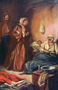 "Beszélgetett egyikükkel és a másikkal" (színes litográfia)