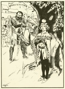 Tell fia és az alma (metszet) alkotó: Thomas Heath Robinson
