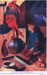 Az arany folyó királya (színes litográfia) alkotó: Thomas Heath Robinson