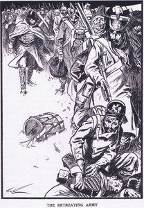 A visszavonuló hadsereg (színes litográfia) alkotó: Thomas Heath Robinson