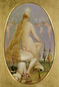 Gombán ülő tündér, 1860 körül