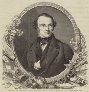 The Right Honorable Lord John Russell, parlamenti képviselő, angol miniszter a bécsi konferencián, 1855