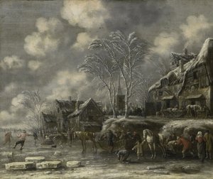 Téli jelenet, 1675