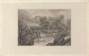 Egglestone apátság, a Barnard kastély közelében alkotó: Thomas Higham