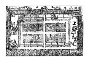 Egy kert, a "Kertész labirintusából", 1577