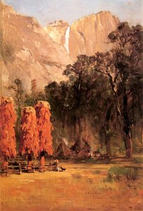 A paiute indiánok makkmagtárai, 1873 körül (olaj, papír a fedélzeten)