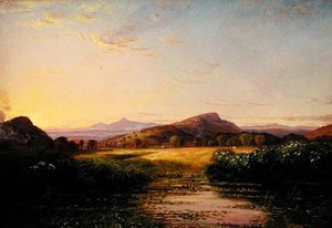 Tájvázlat, 1860-70 körül (olaj, vászon)