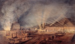 "Rolling Mills", 1819 alkotó: Thomas Horner