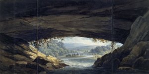 A Porth yr Ogof-i barlang belseje (akvarell, papír)