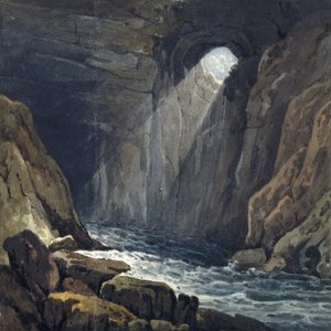 A barlang belseje Porth yr Ogofban