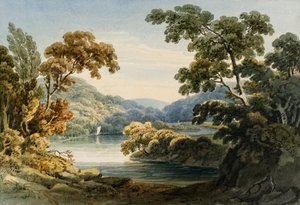 A Neath folyón (akvarell és ceruza, papír)