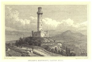 Nelson emlékműve, Calton Hill (metszet)