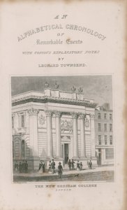 A figyelemre méltó események ábécé szerinti kronológiája alkotó: Thomas Hosmer Shepherd