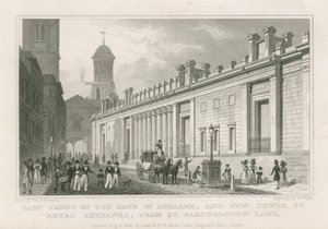Bank of England, Sir John Soane frontjai alkotó: Thomas Hosmer Shepherd