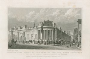 Bank of England, Sir John Soane frontjai alkotó: Thomas Hosmer Shepherd