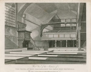 Nagy Szent Bertalan kápolna, West Smithfield alkotó: Thomas Hosmer Shepherd