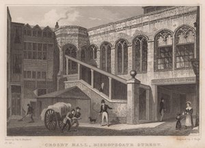 Crosby Hall, Bishopsgate Street, London alkotó: Thomas Hosmer Shepherd