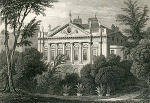 Earl Spencer háza, Green Park, 1829 alkotó: Thomas Hosmer Shepherd
