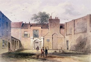 Bejárat a Tothill Fields-i börtönbe, 1850 alkotó: Thomas Hosmer Shepherd