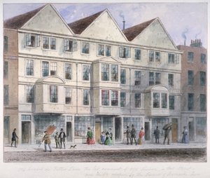 Fetter Lane, London City, 1855 alkotó: Thomas Hosmer Shepherd