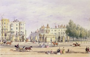 Grosvenor kapuja és az új páholy, 1851 alkotó: Thomas Hosmer Shepherd
