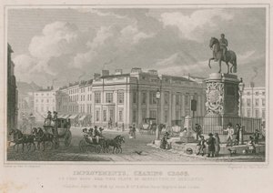 A Charing Cross továbbfejlesztései (metszet) alkotó: Thomas Hosmer Shepherd