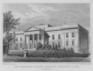 New Merchant Maiden Hospital, Lauriston Lane, Edinburgh (metszet) alkotó: Thomas Hosmer Shepherd