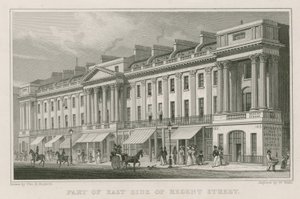A Regent Street keleti oldalának egy része, London alkotó: Thomas Hosmer Shepherd