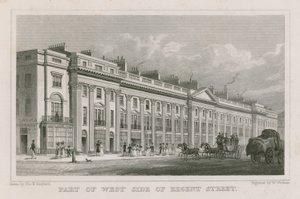 A londoni Regent Street nyugati oldalának része alkotó: Thomas Hosmer Shepherd