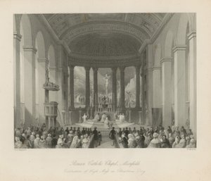 Római katolikus templom Moorfieldsben alkotó: Thomas Hosmer Shepherd