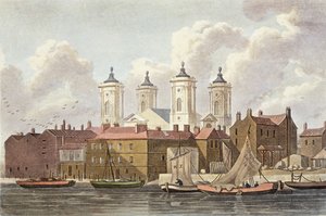 St. Johns Church Westminster, 1815 alkotó: Thomas Hosmer Shepherd