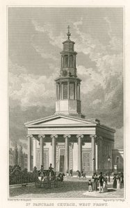 Szent Pancras templom, nyugati front alkotó: Thomas Hosmer Shepherd