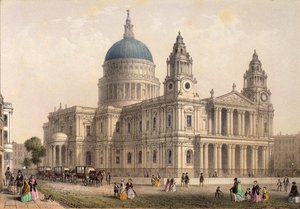 A Szent Pál-székesegyház északnyugatról alkotó: Thomas Hosmer Shepherd