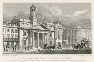 Szent Fülöp kápolna, Regent Street, London alkotó: Thomas Hosmer Shepherd