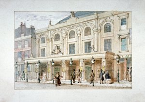 Surrey Színház és Surrey Coffee House a Blackfriars Roadon, Southwark, London, c1835 alkotó: Thomas Hosmer Shepherd