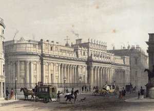 A Bank of England, vésette Louis-Jules Arnout (1814-68), pub. 1854, E. Gambart und Co. (litográfia) alkotó: Thomas Hosmer Shepherd