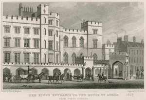 A király bejárata a Lordok Házába, Westminster, London alkotó: Thomas Hosmer Shepherd