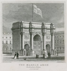 Márvány boltív, Buckingham-palota alkotó: Thomas Hosmer Shepherd