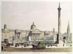 A Nemzeti Galéria Nelson oszlopával alkotó: Thomas Hosmer Shepherd