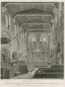 Nagy Szent Bertalan perjelség temploma, West Smithfield alkotó: Thomas Hosmer Shepherd