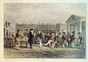 The Quack Doctor, 1857 alkotó: Thomas Hosmer Shepherd