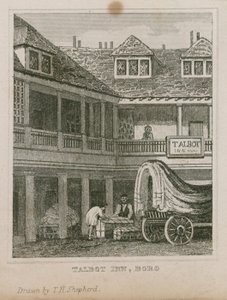 The Tabard Inn, Southwark alkotó: Thomas Hosmer Shepherd