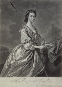 Flora MacDonald (1722-90), metszett J. Faber, 1747 (mezzotinta metszet) alkotó: Thomas Hudson