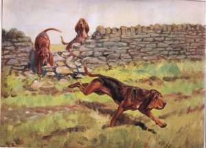A fal fölött, illusztráció a „Hounds” című filmből