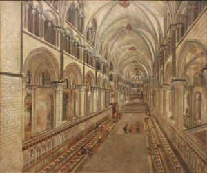 A Canterbury-székesegyház katedrálisa, kelet felé nézve
